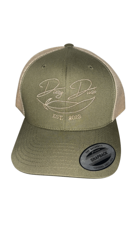 Olive Green Structured Trucker Hat